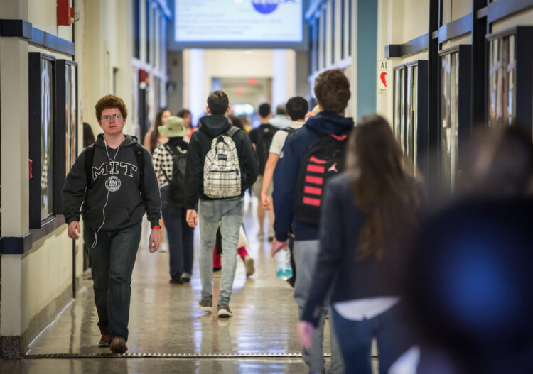 MIT’s Infinite Corridor — which is one-sixth of a mile long — mixes thousands of people together daily.