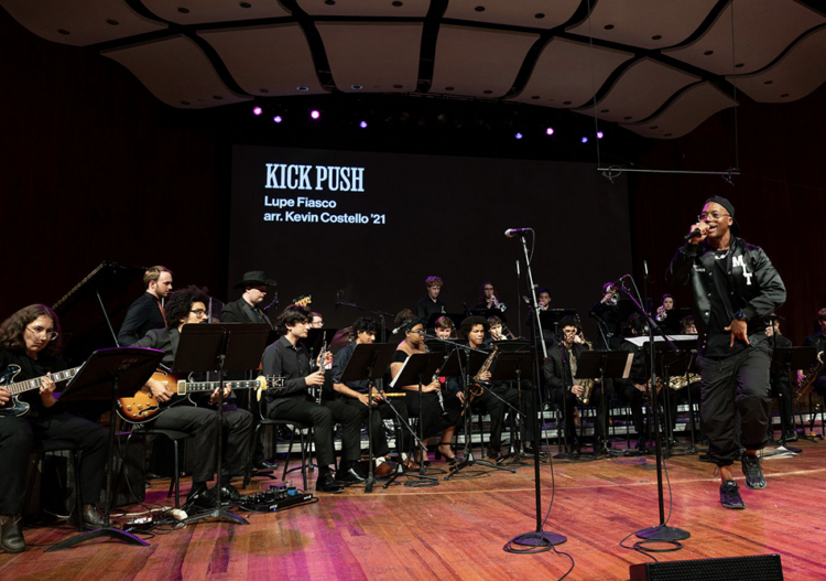 Rapper Lupe Fiasco performs works from his project